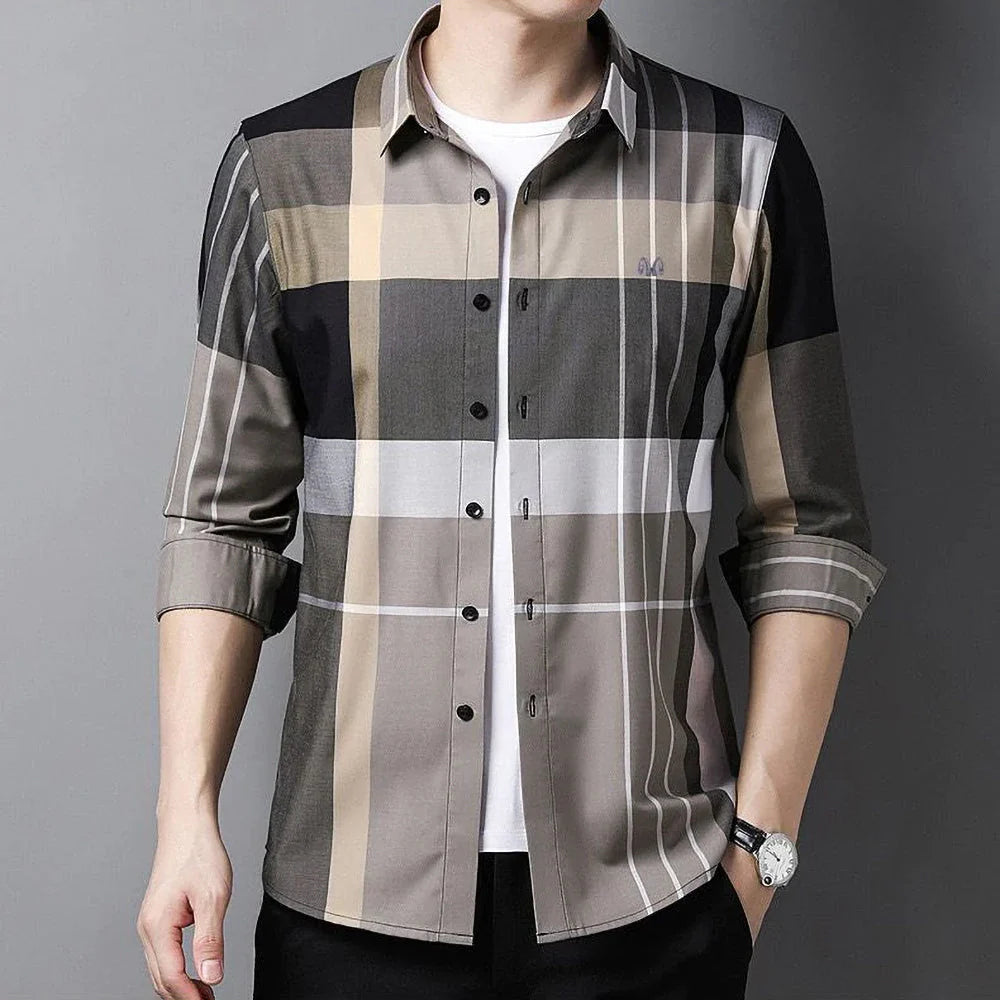 Earth Tone Full Sleeve Cotton Check Shirt (CGL)